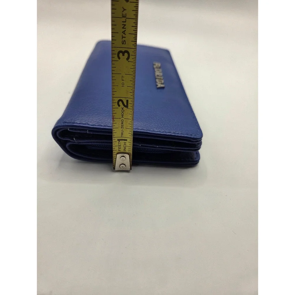 Sandol Florida Gators Royal Blue Pebbled Vegan Leather Continental Wallet NEW